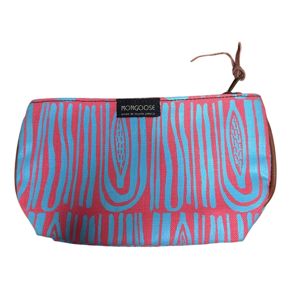 Mongoose pouch zip‎ bag pink blue y2k clutch made in South Africa